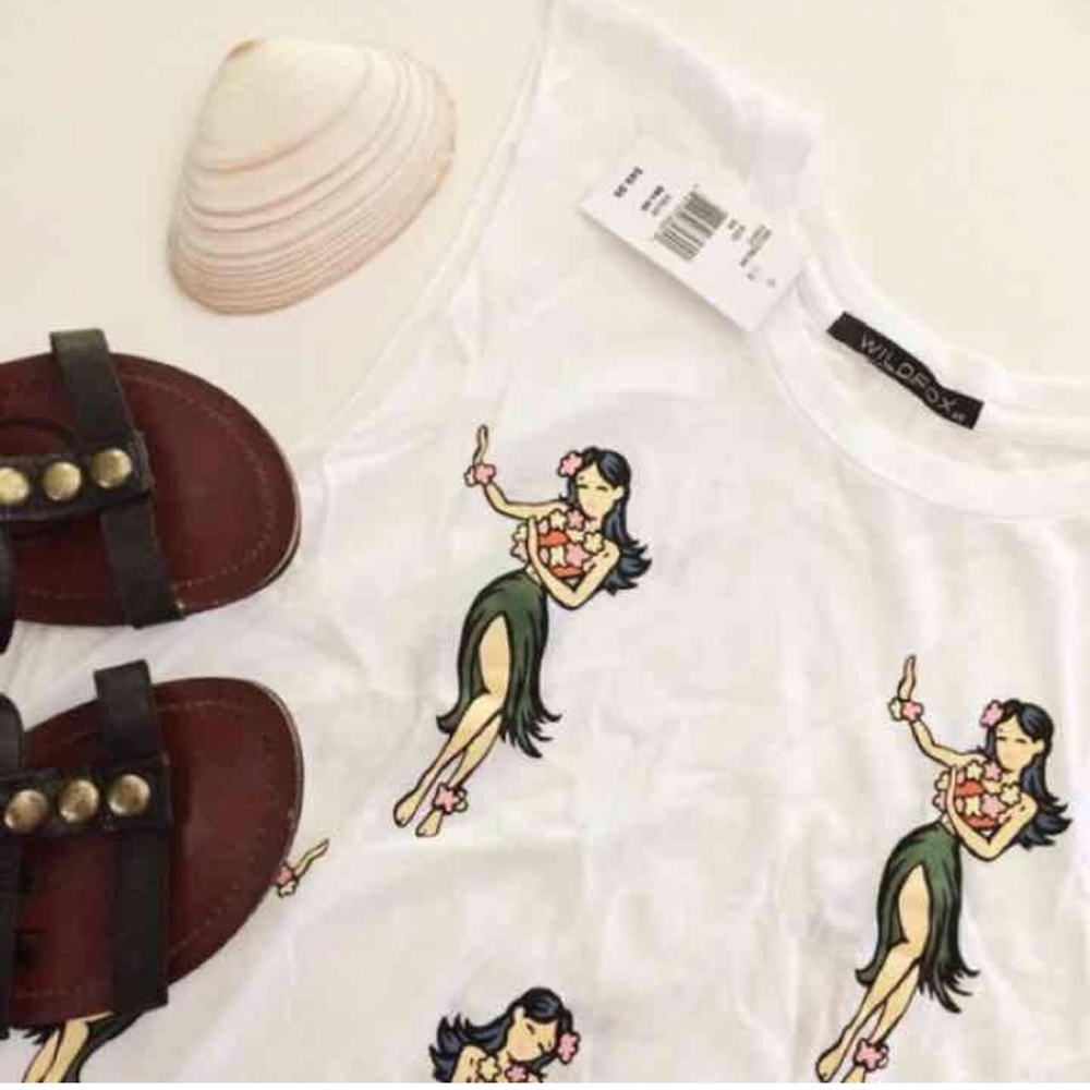 Wildfox Hawaiian boyfriend tank